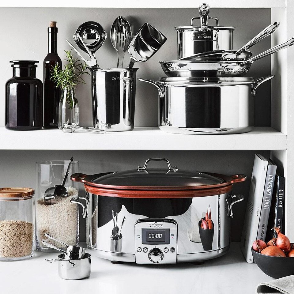 All-Clad d5 Stainless-Steel 10-Piece Cookware Set | Williams Sonoma AU All Clad D5 Stainless Steel 10 Piece Set